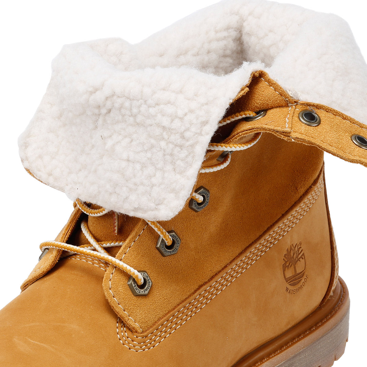 Timberland Warm Lined Waterproof Bottes Marron En Cuir Pour Femmes