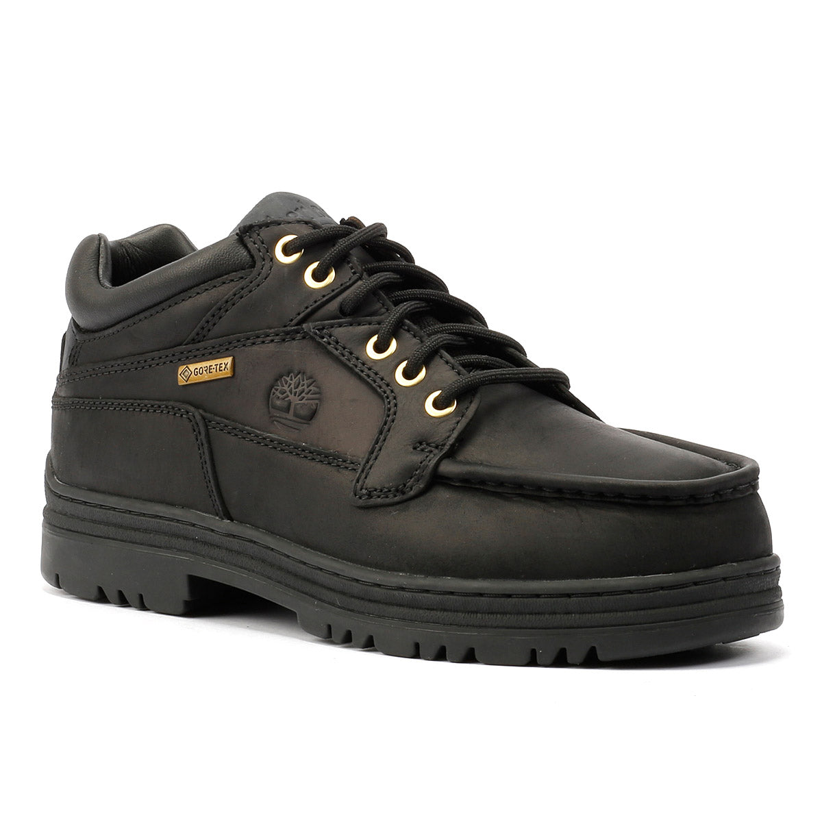 Timberland Heritage Mid Lace Gore-Tex Bottes Noires En Cuir Pour Hommes