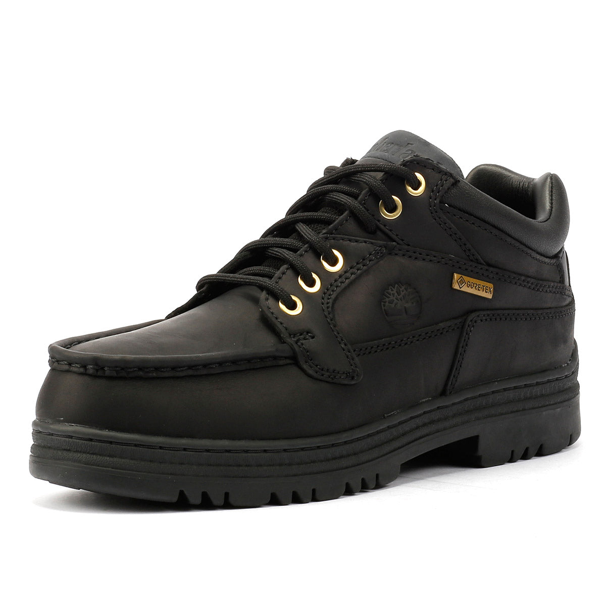 Timberland Heritage Mid Lace Gore-Tex Bottes Noires En Cuir Pour Hommes