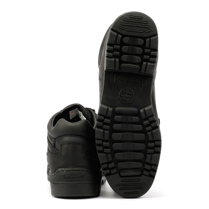 Timberland Heritage Mid Lace Gore-Tex Bottes Noires En Cuir Pour Hommes