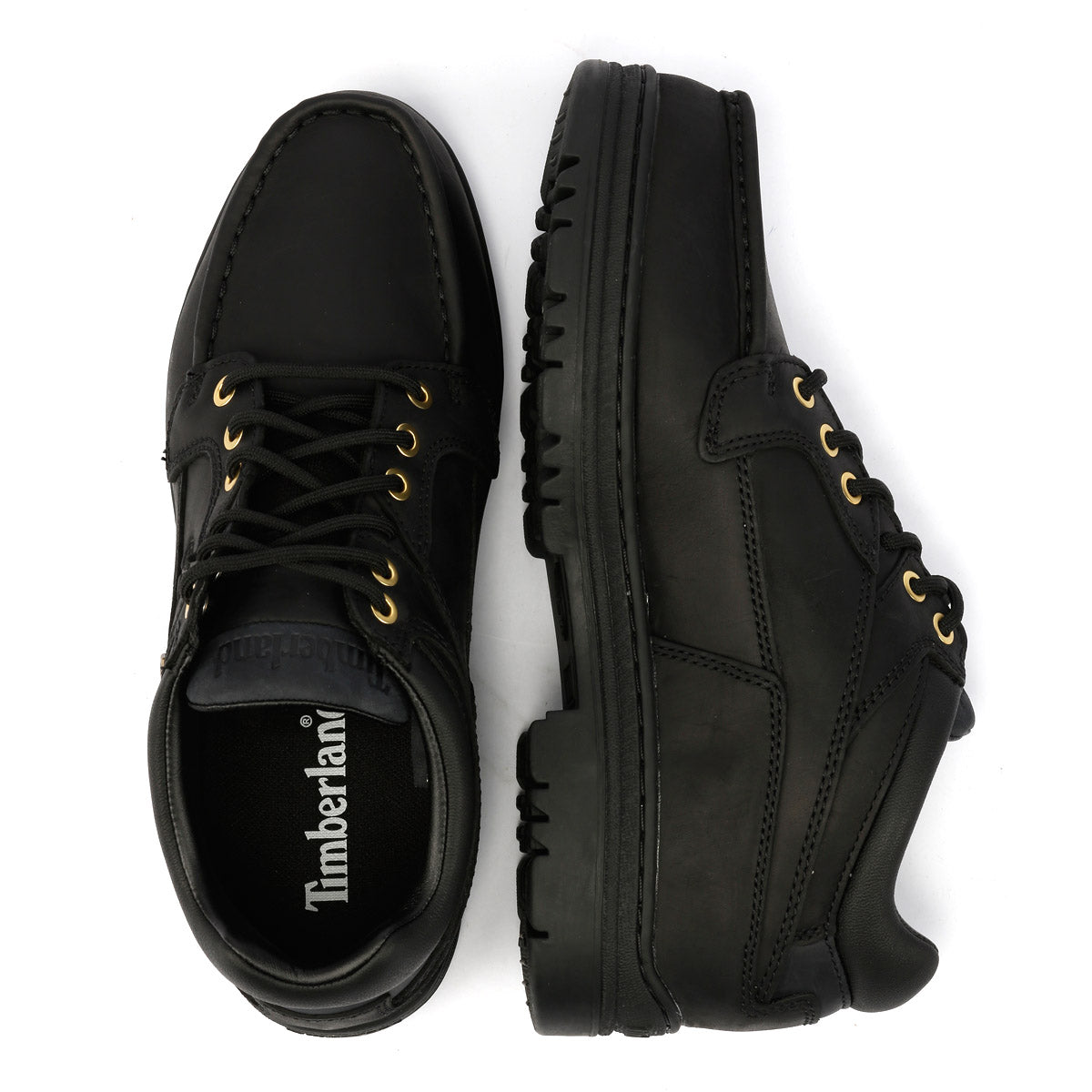 Timberland Heritage Mid Lace Gore-Tex Bottes Noires En Cuir Pour Hommes