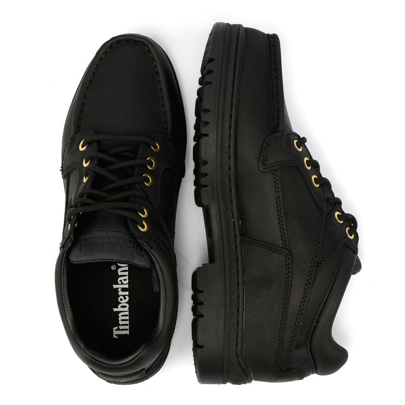 Timberland Heritage Mid Lace Gore-Tex Bottes Noires En Cuir Pour Hommes