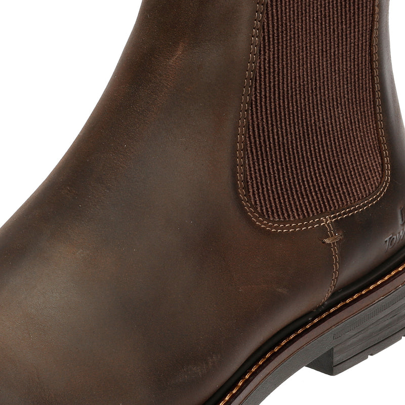 Tower London Harbour Bottes En Cuir Pour Hommes Marron
