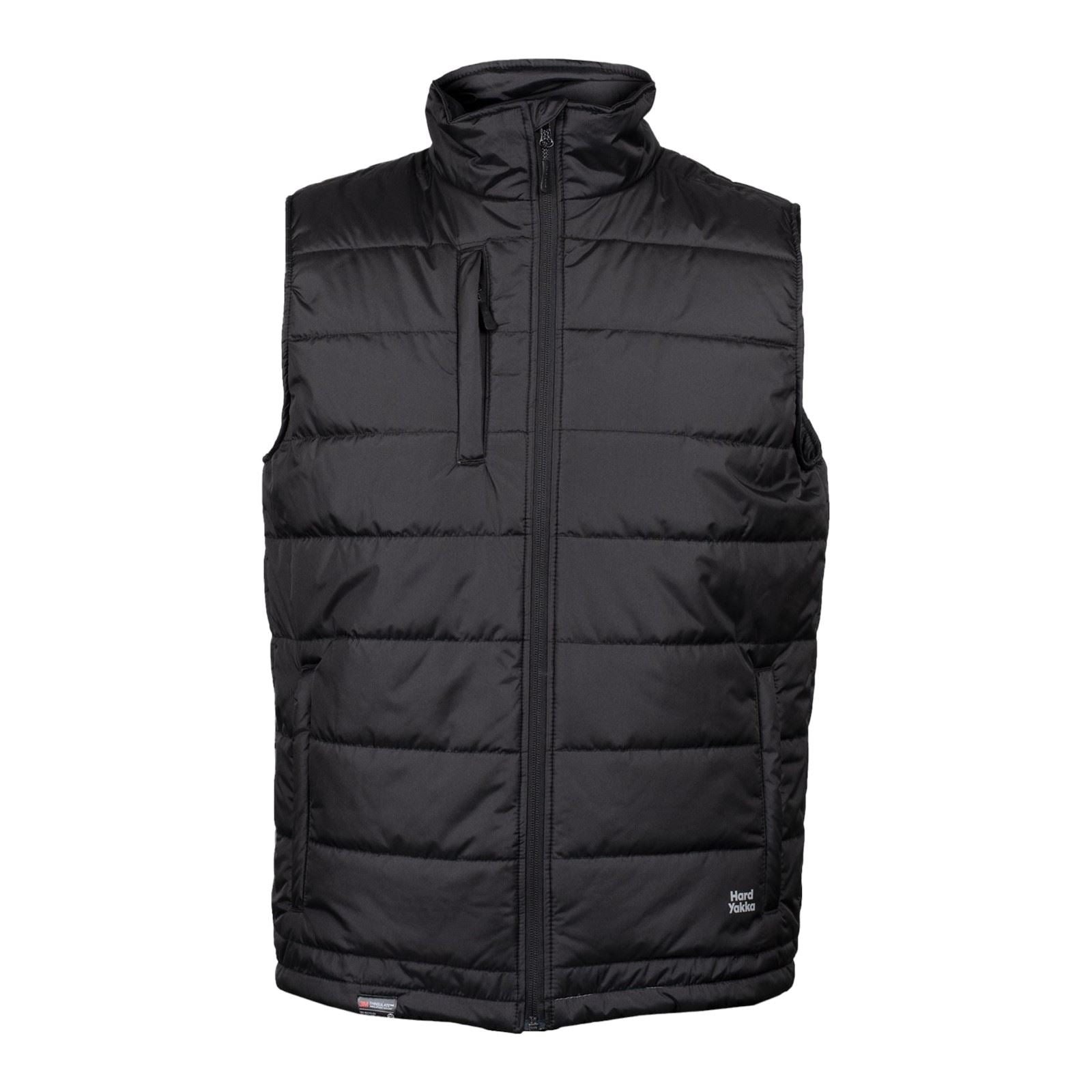 Hard Yakka Puffa 2.0 Vest Gilets Noirs Pour Hommes