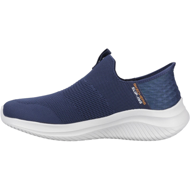 Skechers Ultra Flex 3.0 Smooth Step Baskets En Polyester Pour Homme, Couleur Marine