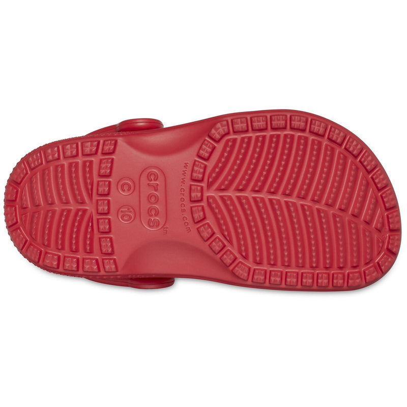 Crocs Toddler Classic Croslite En Caoutchouc Varsity Rouges Mocassins