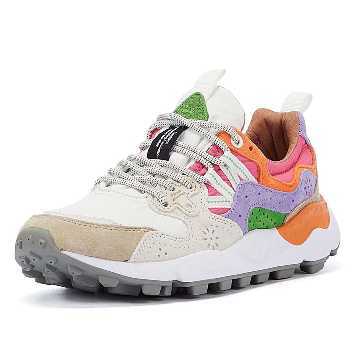 Flower Mountain Yamano 3 Baskets En Daim Blanc/Rose Pour Femmes