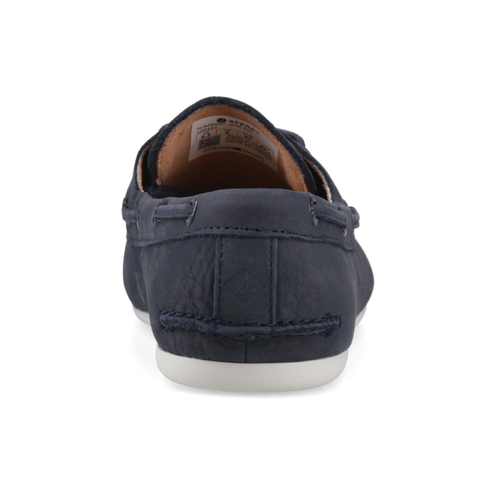 Sperry Slim Boat Shoe Chaussures Bateau En Cuir Pour Femmes Navy