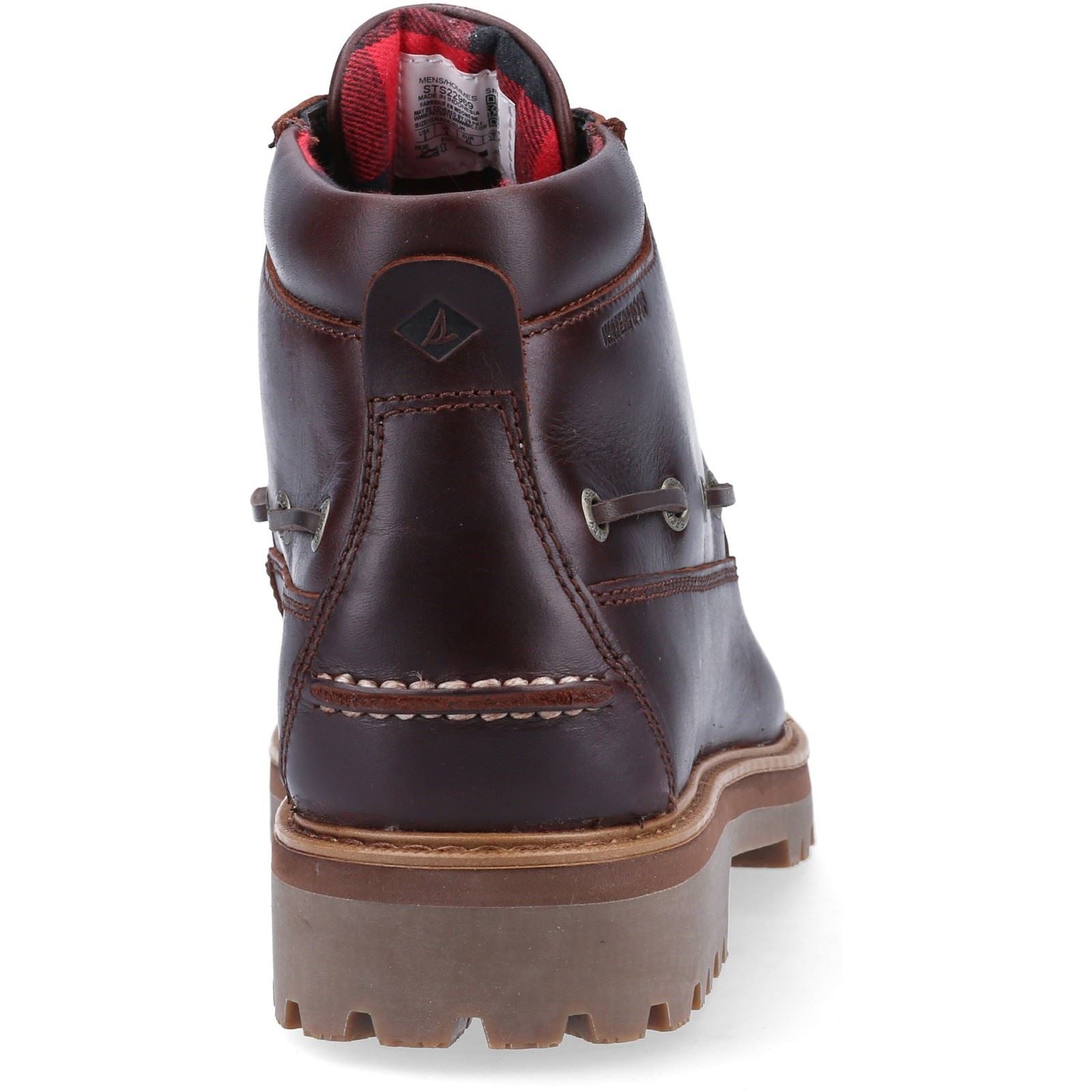 Sperry Authentic Original Lug Chukka Bottes Pour Homme En Cuir Amaretto