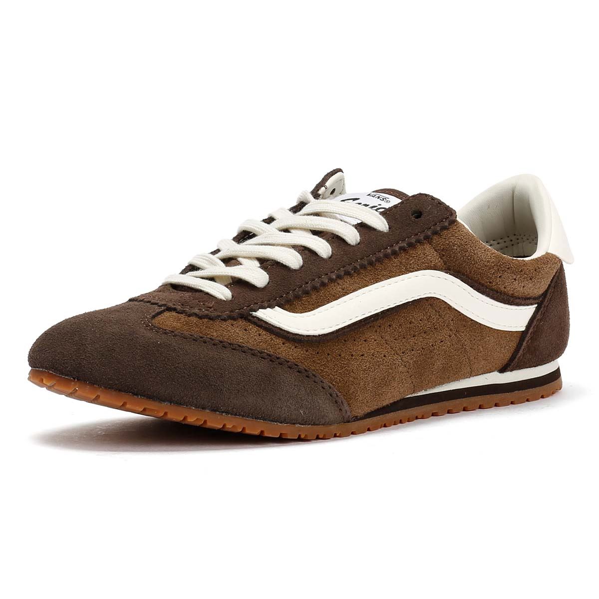 Vans Super Lowpro Baskets Brunes Pour Femmes Suede