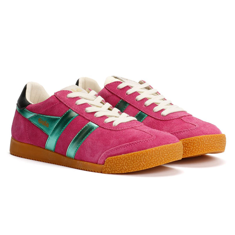 Gola Elan Glitz Chaussures De Sport Roses Pour Femmes En Daim