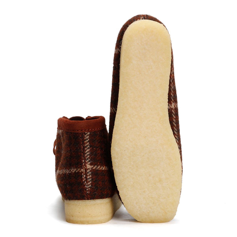 Clarks Originals Wallabee Chaussures Pour Homme Marron En Textile