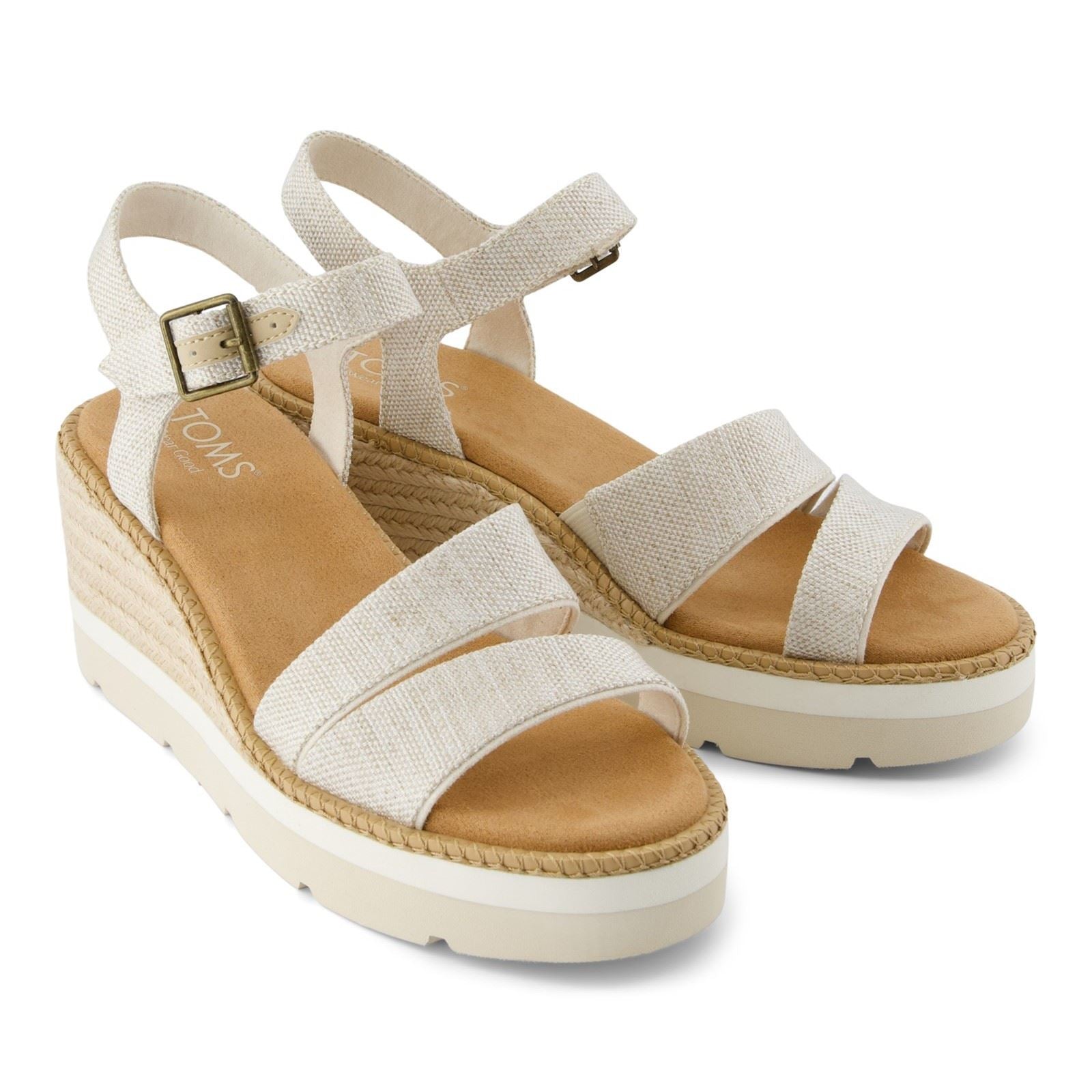 TOMS Darya Sandales Pour Femmes En Nylon Couleur Naturelle