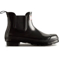 Hunter Original Chelsea Gloss Bottes En Caoutchouc Noires Pour Femmes