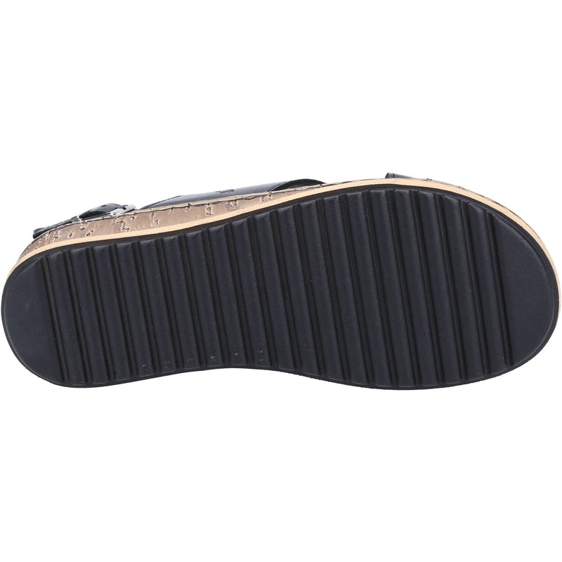 Hush Puppies Elena Escarpins Compensés Noirs Pour Femmes En Cuir