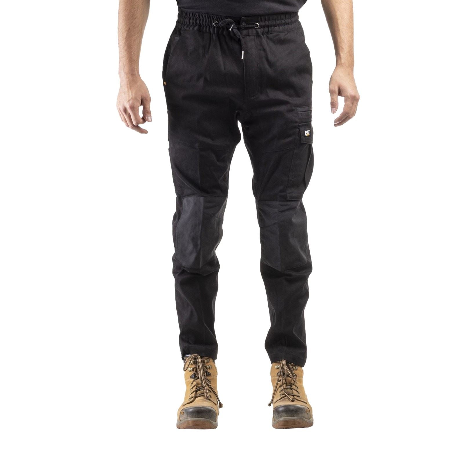 Caterpillar Dynamic Pantalons Noirs En Coton Pour Hommes - Extérieur