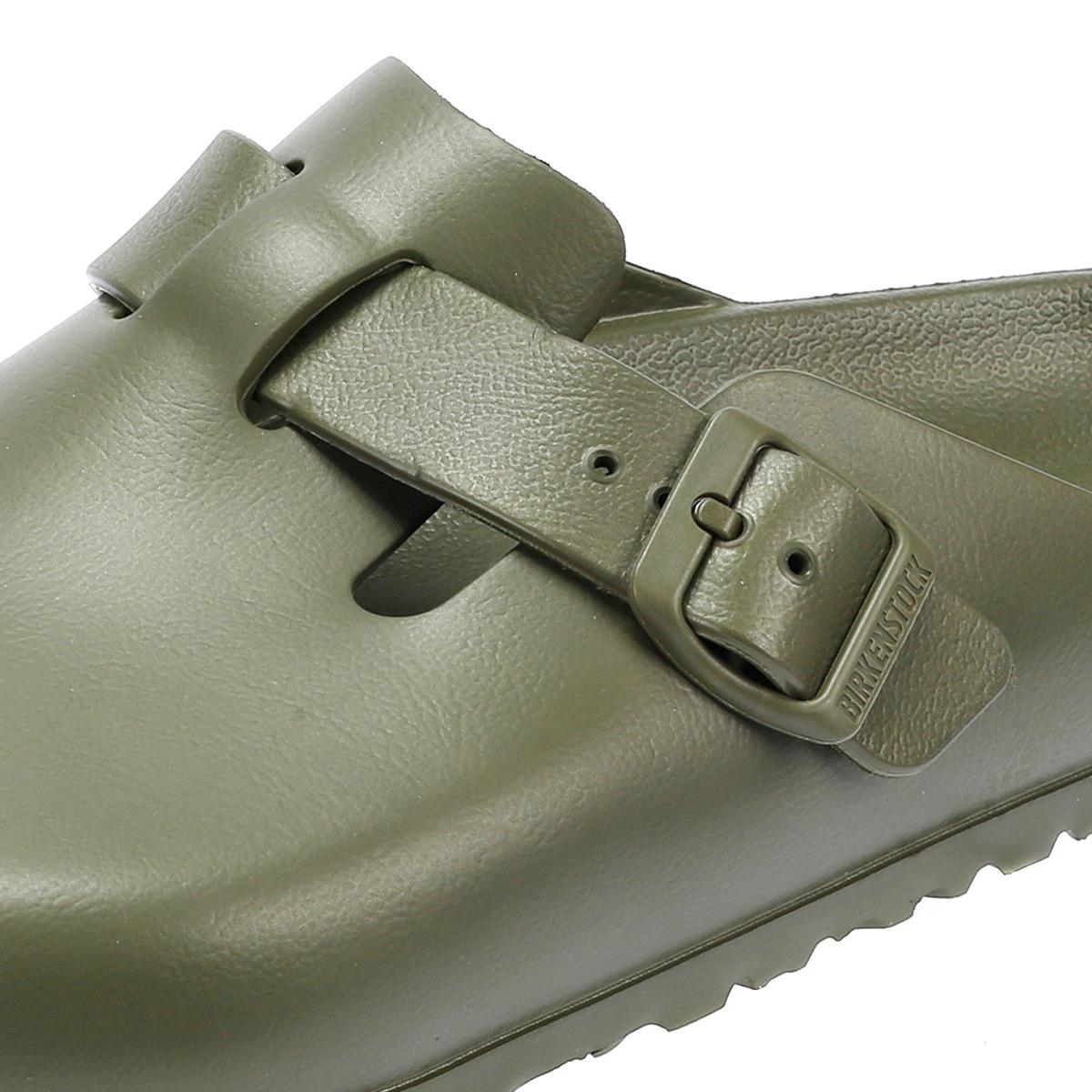 Birkenstock Boston Sabots Kaki Pour Hommes