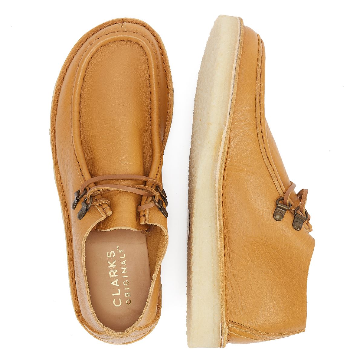 Clarks Originals Bottes Légères Pour Hommes De Couleur Tan Clair Desert Nomad Leather Curry