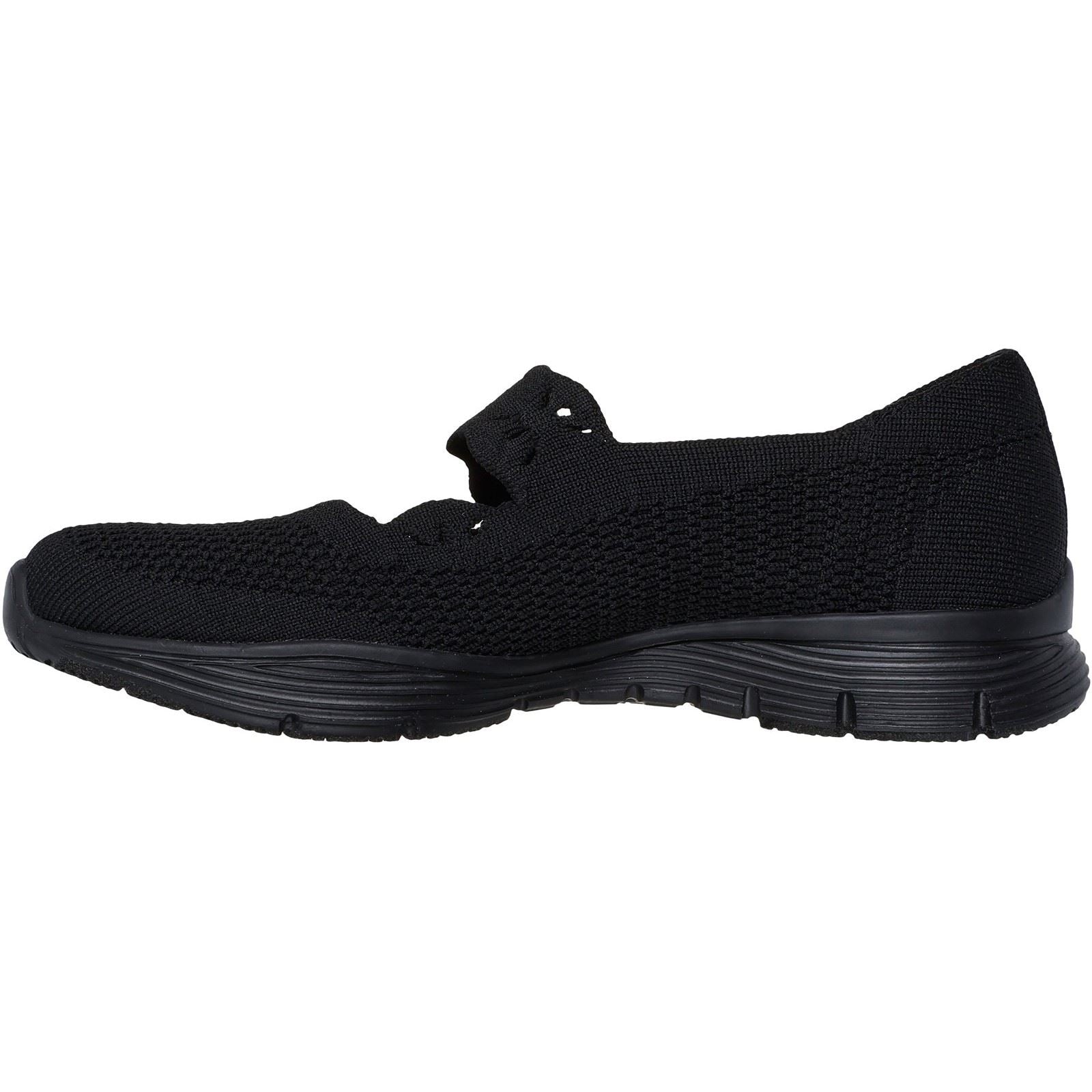 Skechers Seager Cute N' Coy Baskets Noires Pour Femmes En Toile