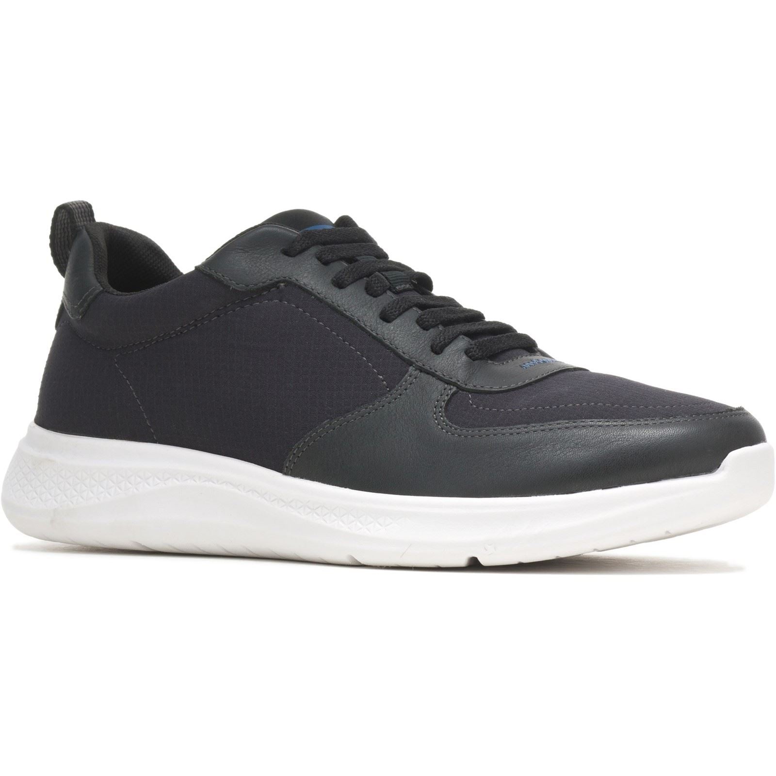 Hush Puppies Elevate Baskets Noires En Cuir Pour Hommes