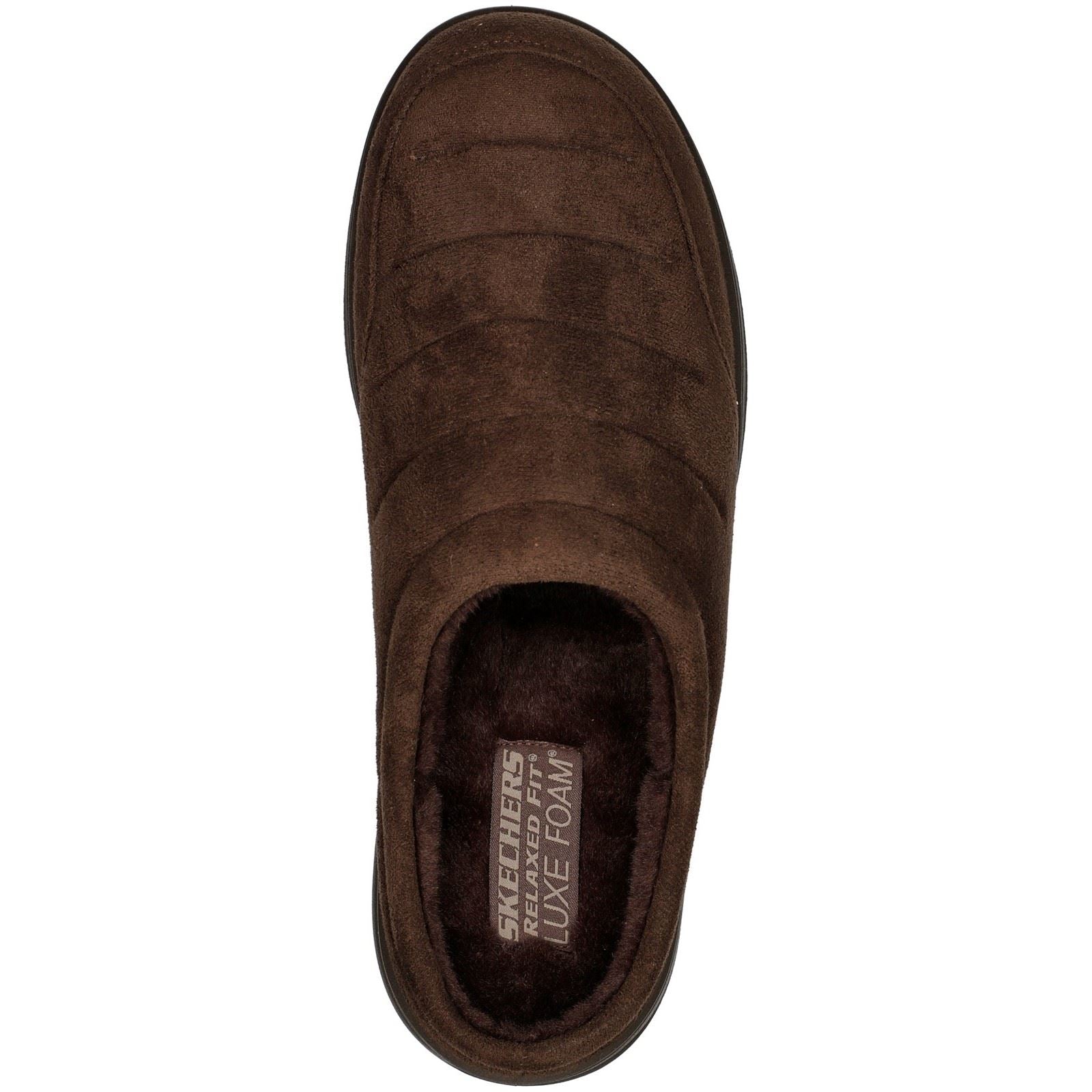 Skechers Relaxed Fit: Murette Garvanza Mules Pour Hommes En Microfibre Chocolat