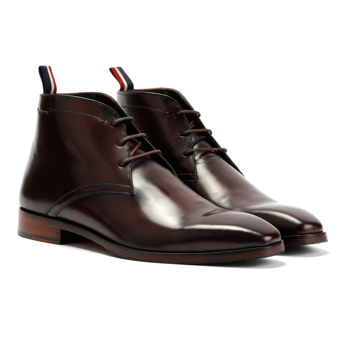 Ben Sherman London Bottes En Cuir Pour Hommes Marron