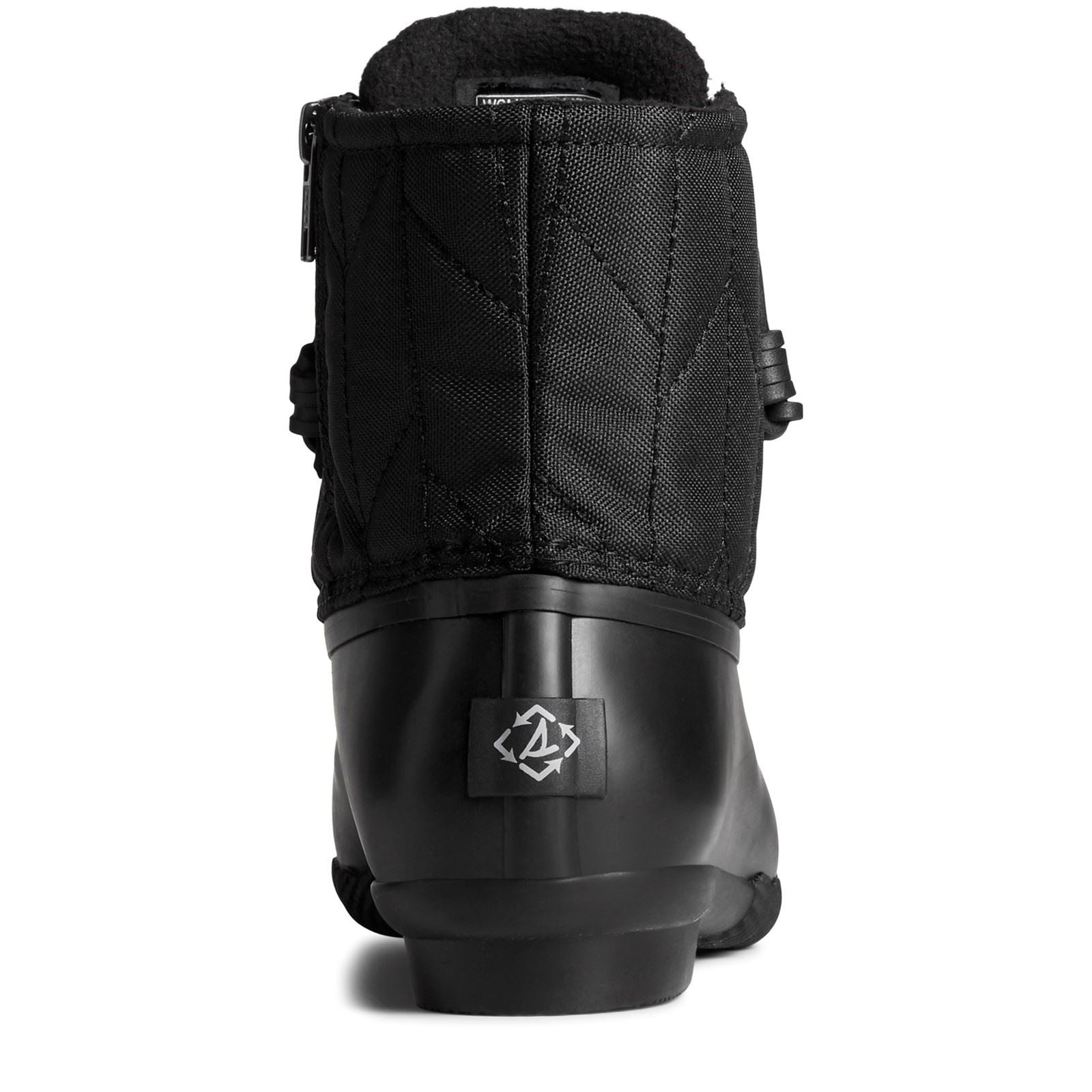 Sperry Saltwater SeaCycled RPET Bottes En Caoutchouc Noires En Synthétique