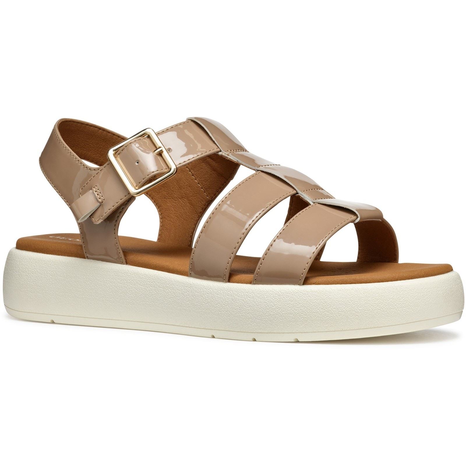 Geox D CAMALEI Sandales En Polyuréthane Synthétique Pour Femme Couleur Caramel