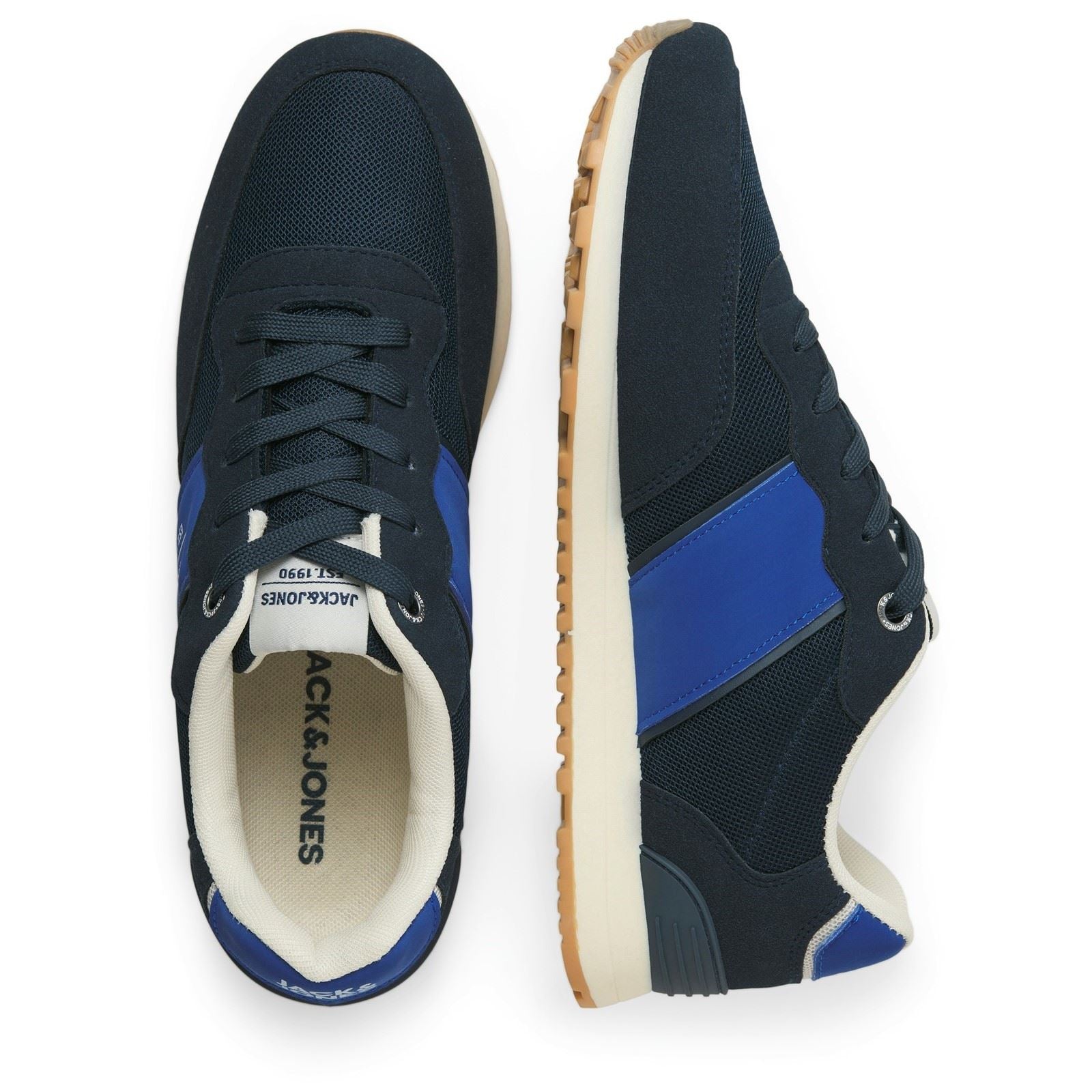 Jack & Jones Spirit Runner Baskets Médiévales Pour Hommes En Polyuréthane Bleu