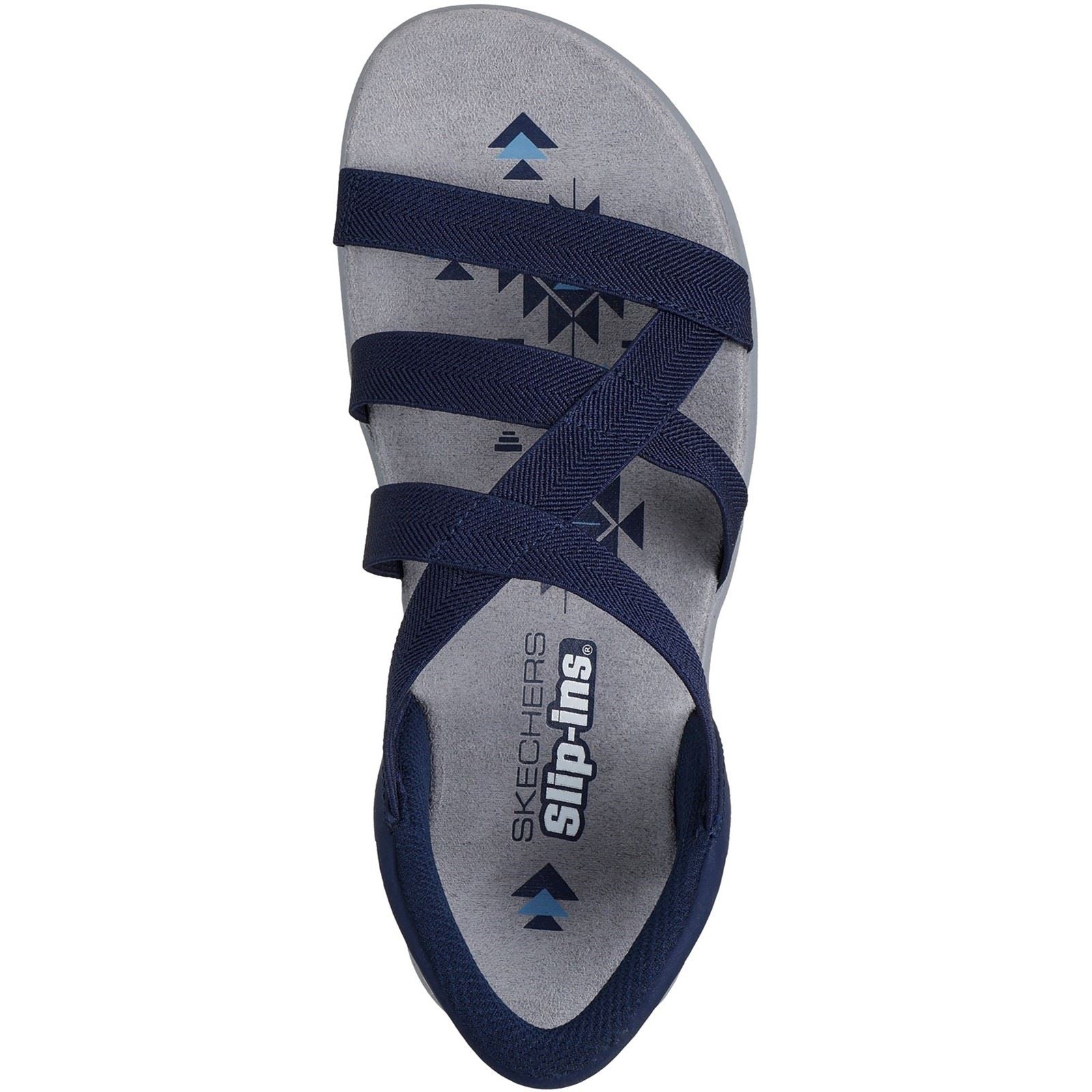 Skechers Reggae Slim - Stretch Flex Sandales Navales Pour Femmes