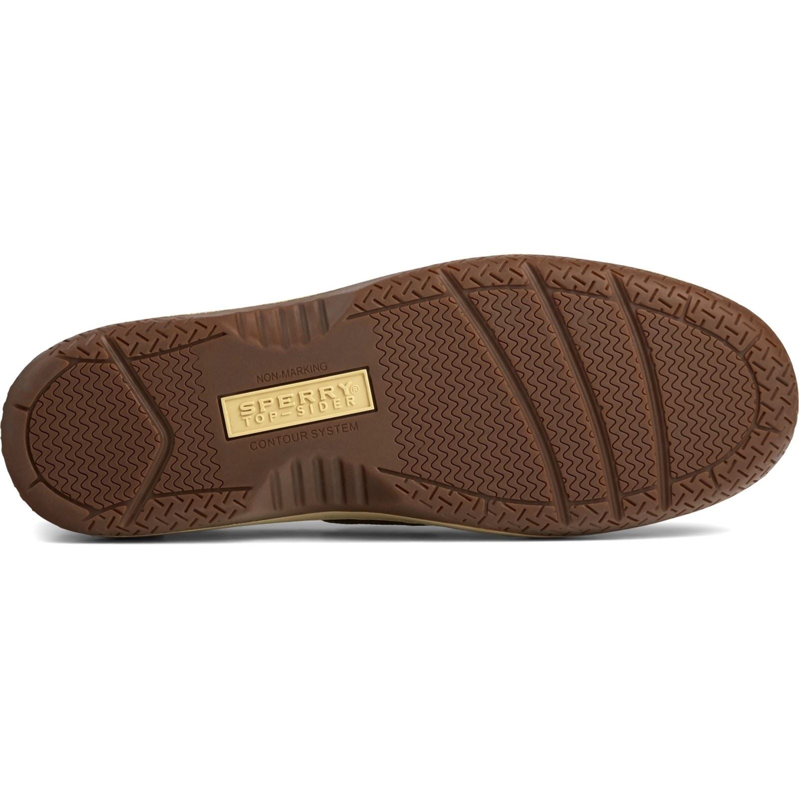 Sperry Billfish 3-Eye Chaussures Bateau En Cuir Pour Homme, Couleur Tan Foncé