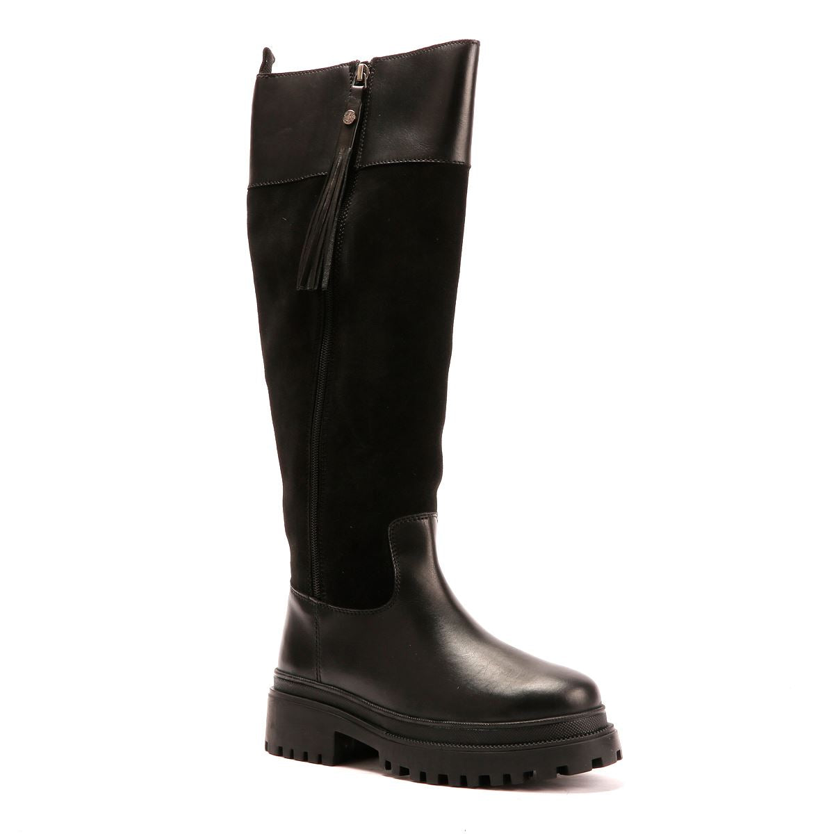 Osprey London The Bramble Tall Bottes Noires En Cuir Pour Femmes