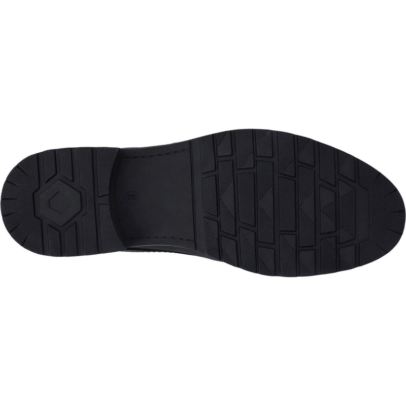 Hunter Jura Chaussures En Cuir Noir À Lacets Pour Hommes