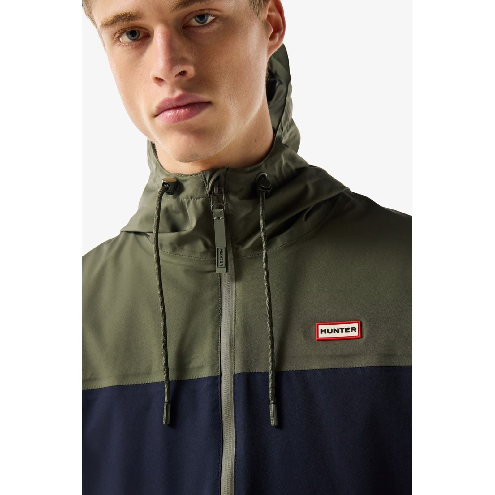 Hunter Original Mens Block Waterproof Veste De Pluie Verte Pour Hommes