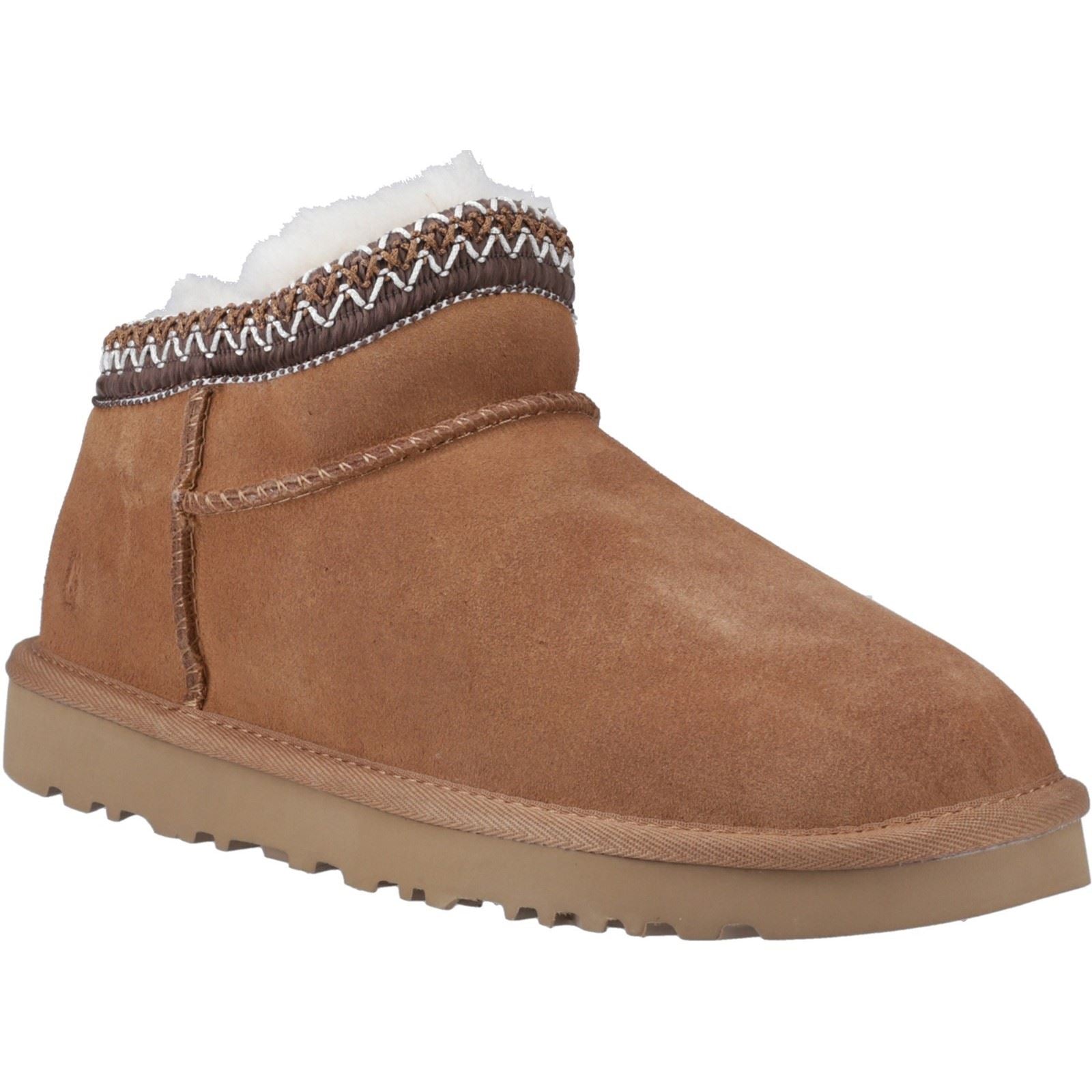 Hush Puppies Sloane Chaussons Pour Femmes En Daim Beige