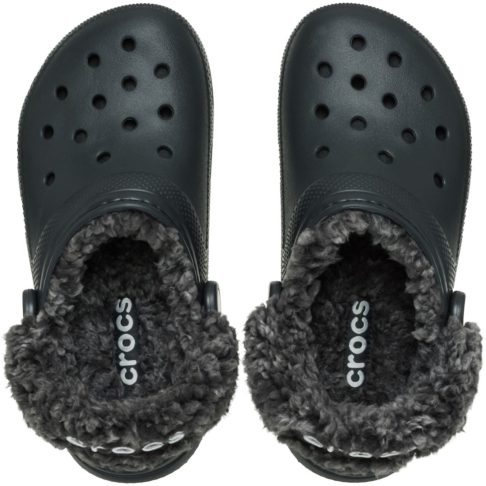 Crocs Classic Fleece Lined Sabots Noirs En Thermoplastique Pour Homme