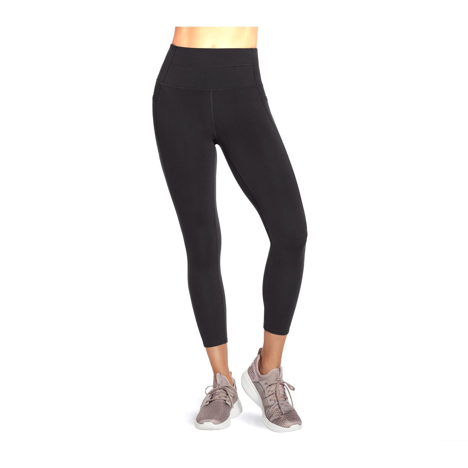 Skechers Performance GOWALK Wear High-Waisted 7/8 Leggings De Sport Noirs Pour Femmes En Nylon