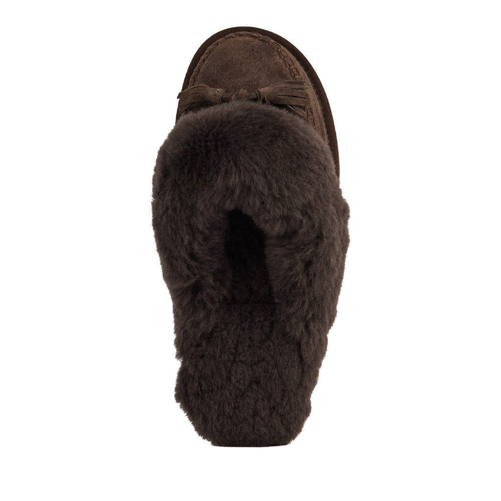 Emu Australia Tahnee Chaussons En Suède Pour Femmes Marron