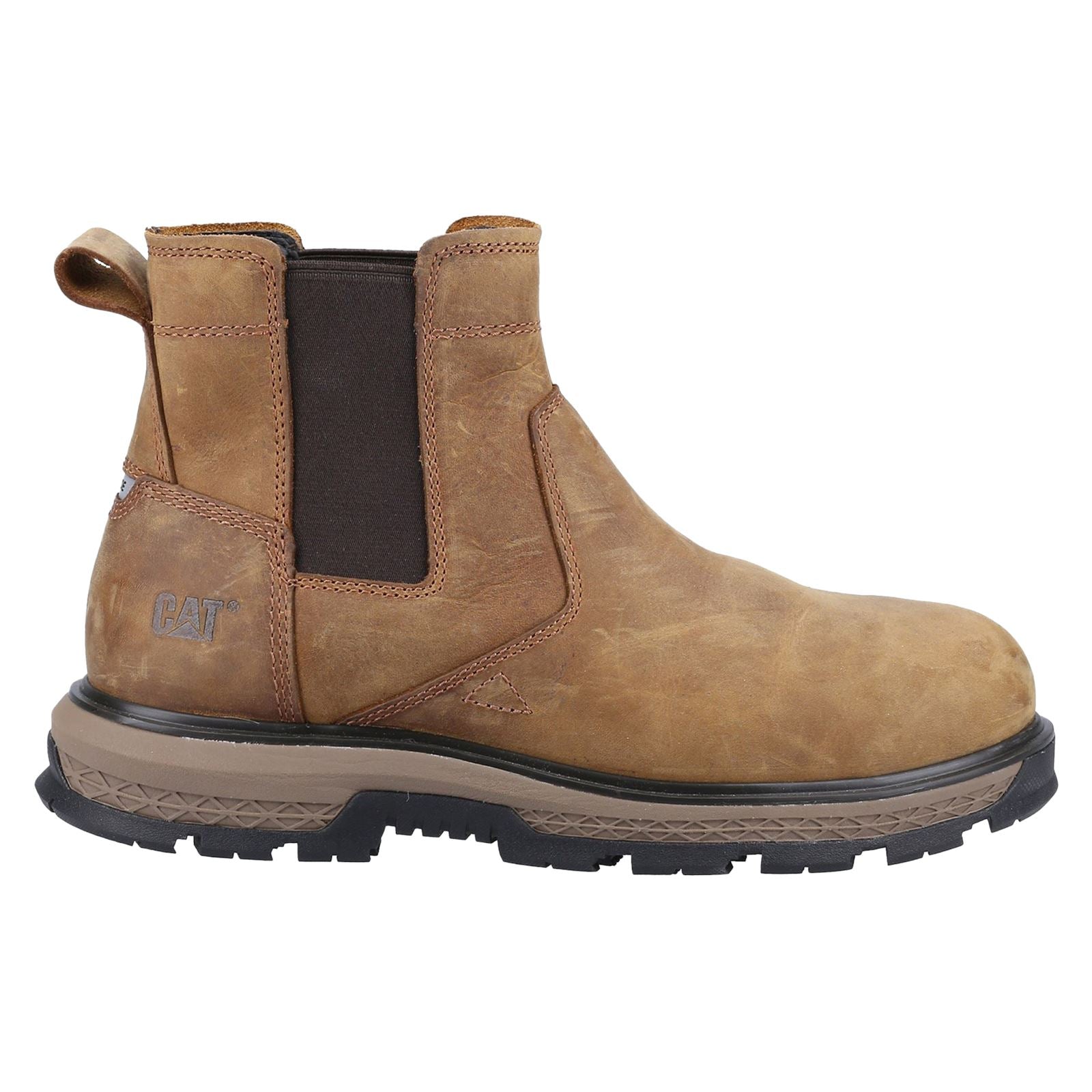 Caterpillar  Bottes De Sécurité Pyramid En Cuir Chelsea Exposition