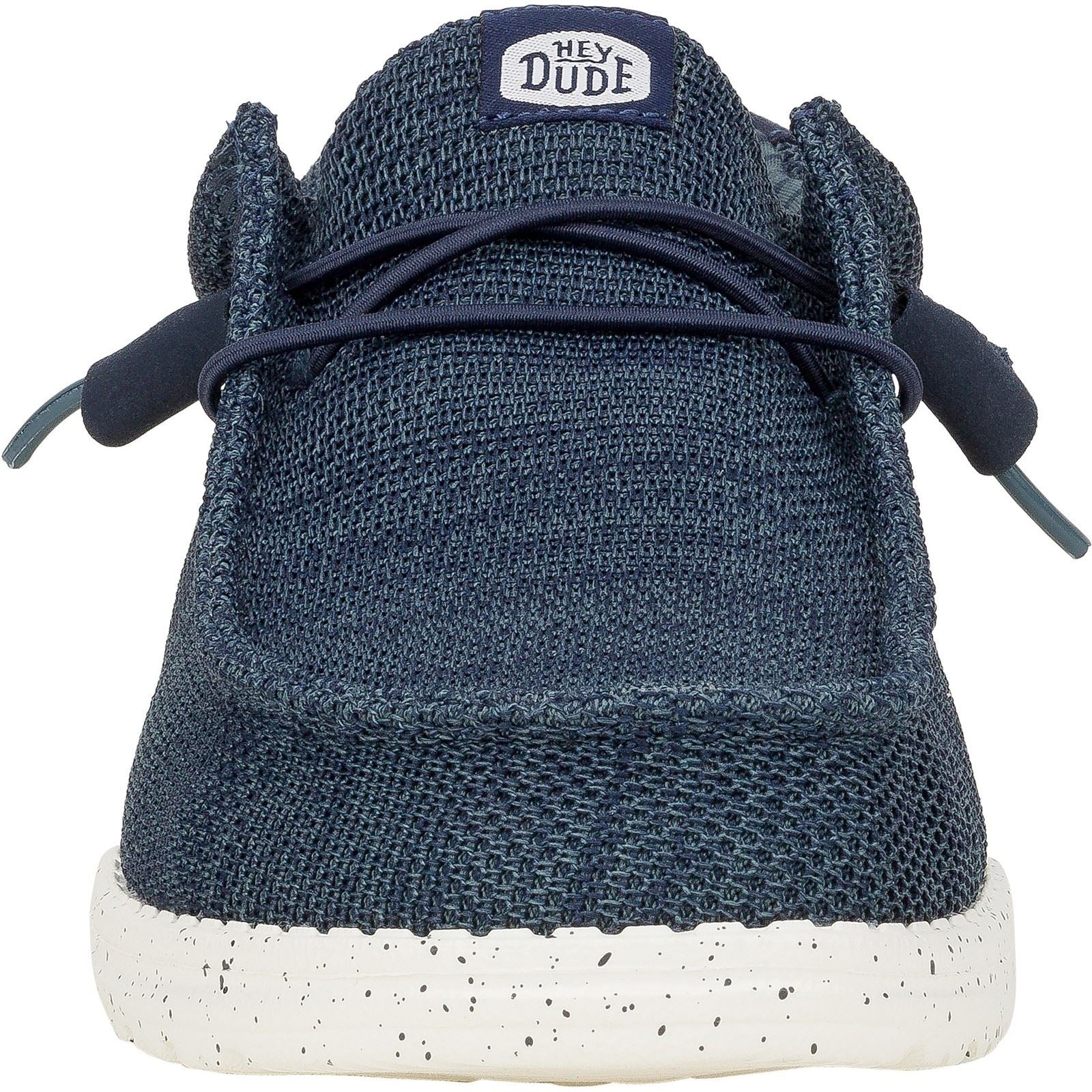 HEYDUDE Wally Stretch Mesh Chaussures De Bateau Pour Hommes En Polyester Bleu Marine