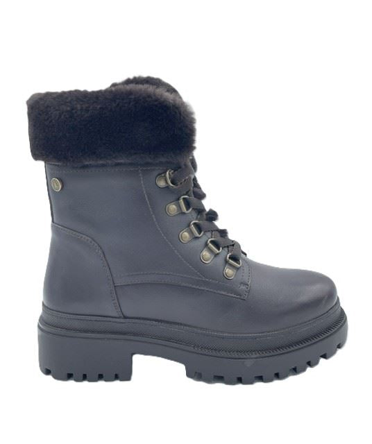 Osprey London The Budapest Bottes En Cuir Pour Femmes Marron