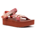 Teva Flatform Universal Sandales Rouges Pour Femmes