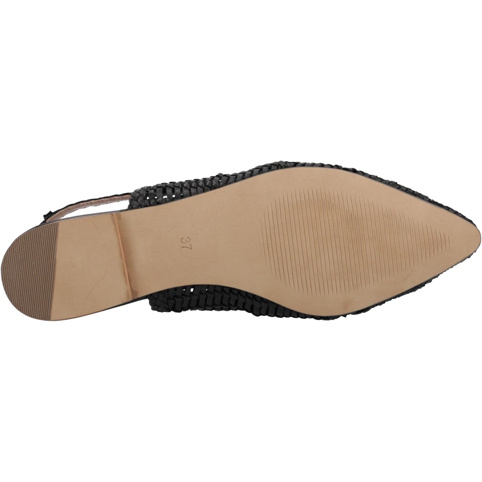 Hush Puppies Dalia Woven Flats En Cuir Pour Femmes Noir