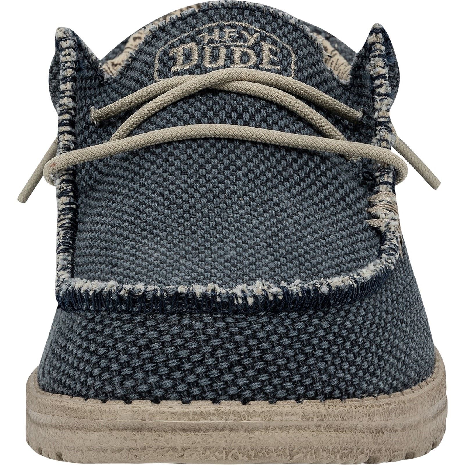 HEYDUDE Wally Braided Mocassins De Nuit Bleus Pour Hommes En Polyester