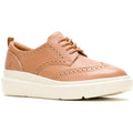 Hush Puppies Joy Chaussures Richelieu Pour Femmes En Cuir Marron