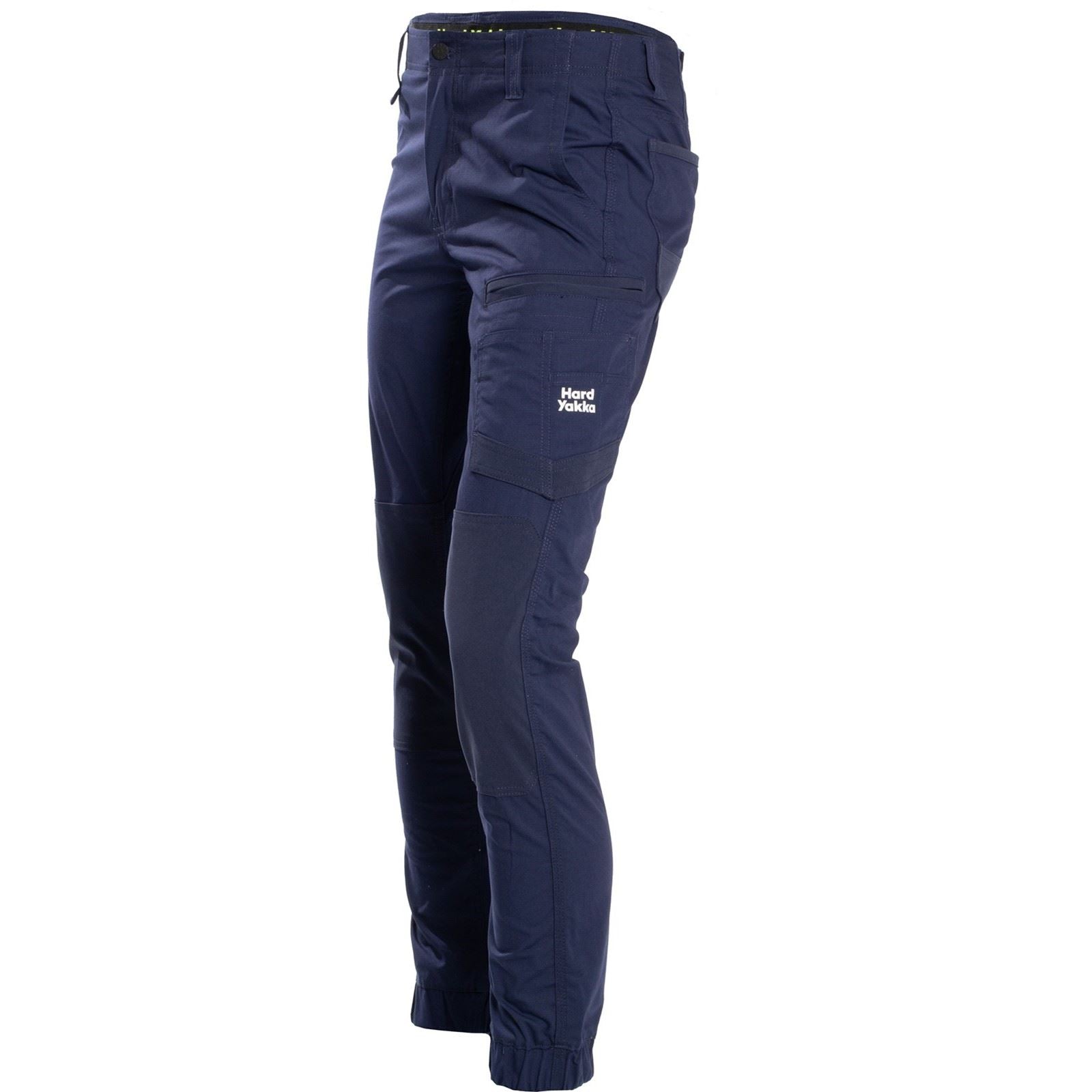 Hard Yakka Raptor Cuff Pantalons Extérieurs En Coton Pour Hommes Bleus