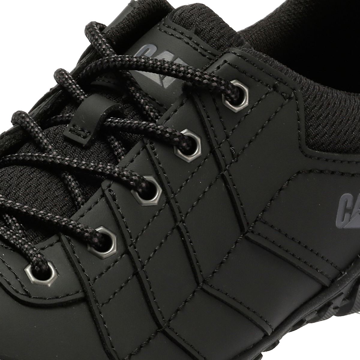 Caterpillar Instruct Chaussures À Lacets Noires Pour Homme En Suède