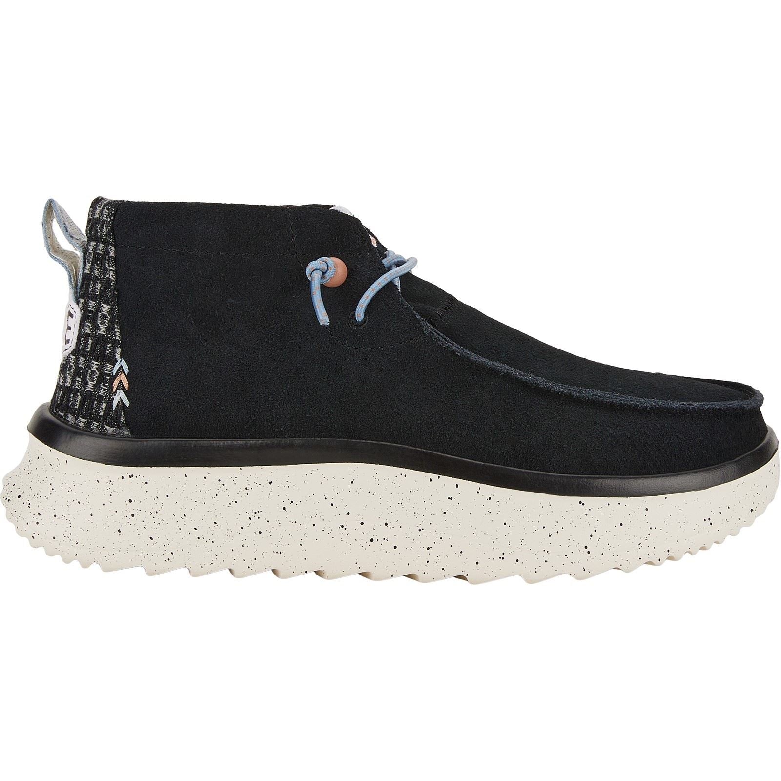 HEYDUDE Wendy Peak Hi Bottes Noires Pour Femmes En Suède