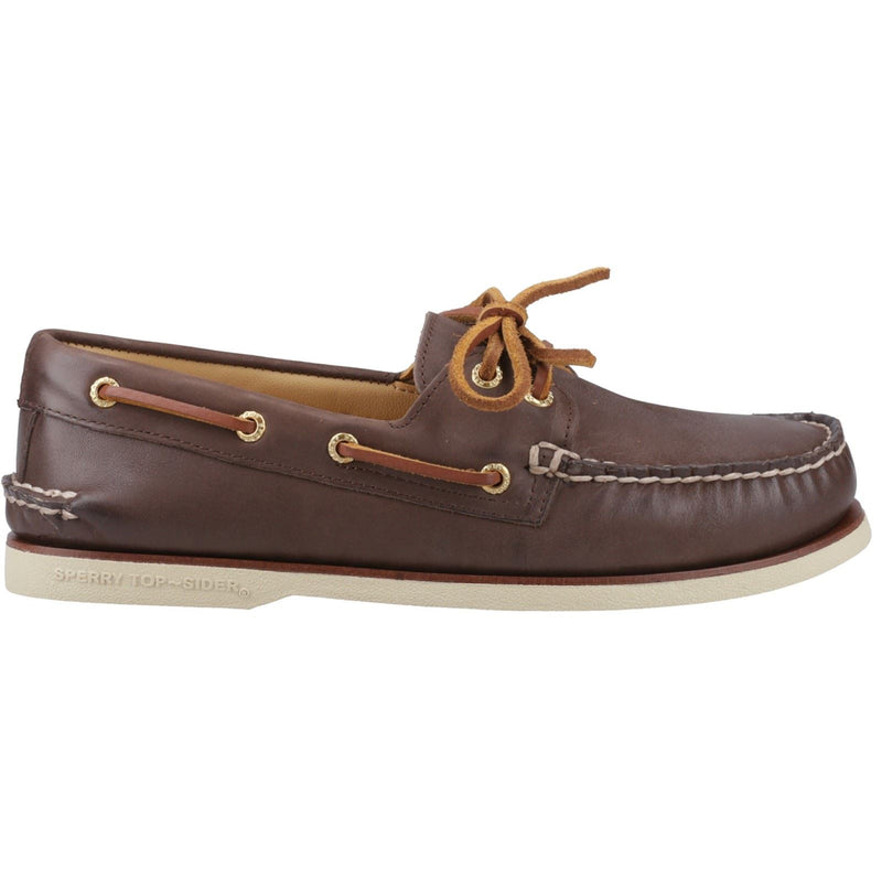 Sperry Authentic Gold Cup Chaussures Bateau Pour Homme En Cuir Marron