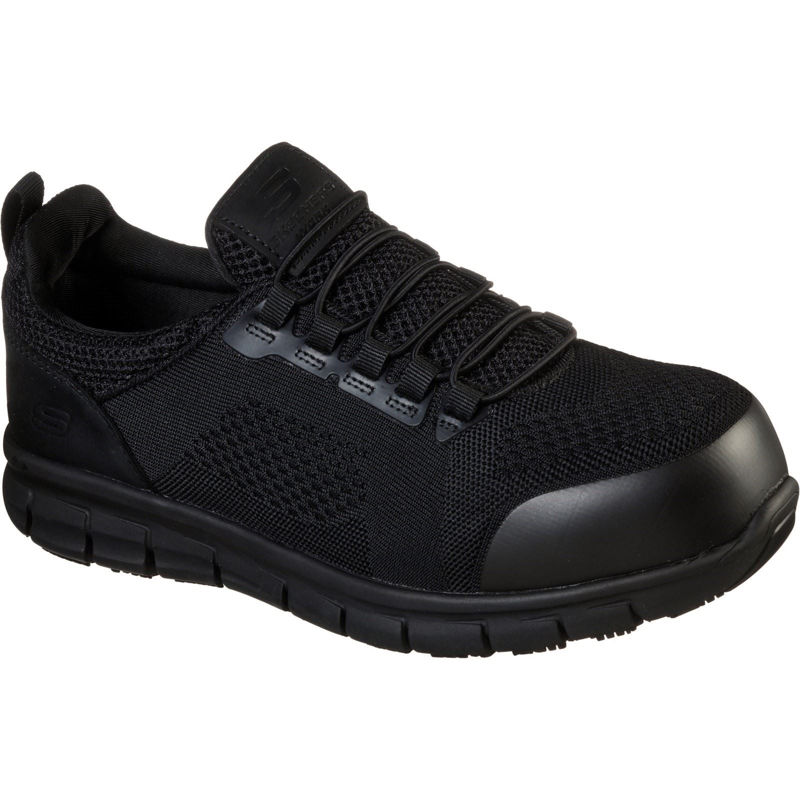 Skechers Workwear Synergy Omat Baskets De Sécurité Noires Pour Hommes